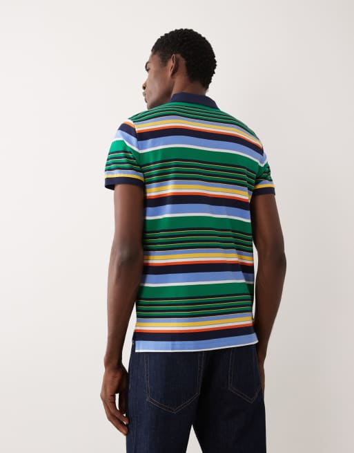 Polo Ralph Lauren - Polo in piqué a righe multicolore con logo iconico, 3 di 4