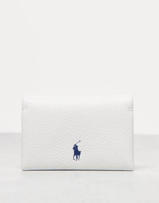 Polo Ralph Lauren Polo Ralph Lauren polo play 100% leather card wallet in white