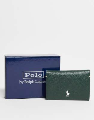 Polo Ralph Lauren Polo Ralph Lauren Polo play leather snap card purse in green