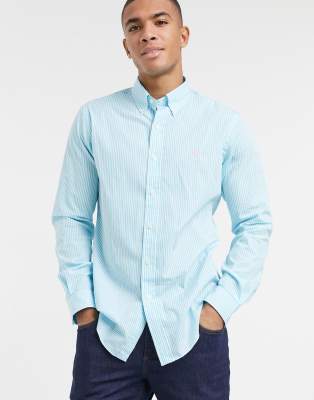 white ralph lauren polo shirt button down