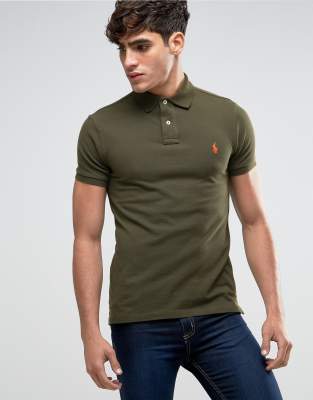 khaki ralph lauren polo shirt