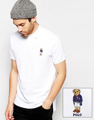 ralph lauren polo shirt with bear logo