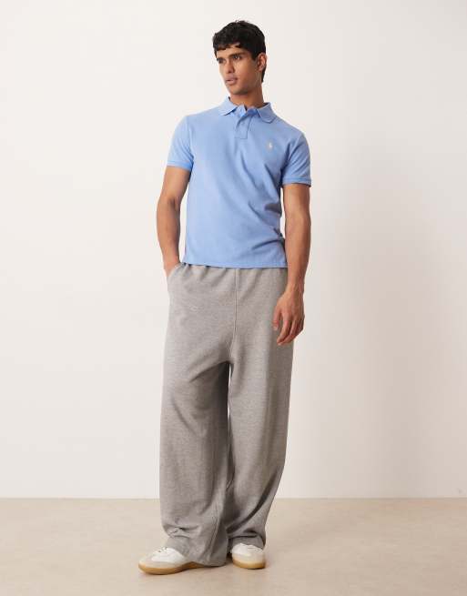 Polo Ralph Lauren - Polo slim in piqué blu medio con logo, 2 di 5