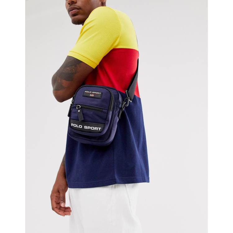 Polo Ralph Lauren polo sport cross body bag in navy with logo