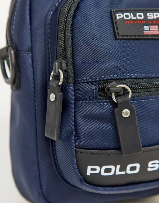 Polo Ralph Lauren polo sport cross body bag in navy with logo