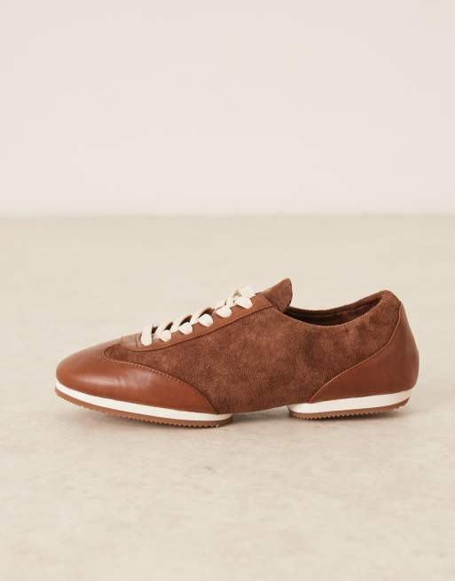 Polo Ralph Lauren – Pony – Ballerina-Sneaker in Braun, 2 von 5