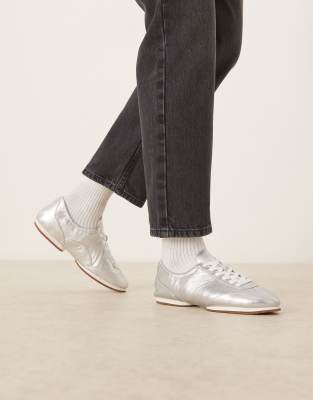Polo Ralph Lauren - Pony - Ballerina-Sneaker in Silber