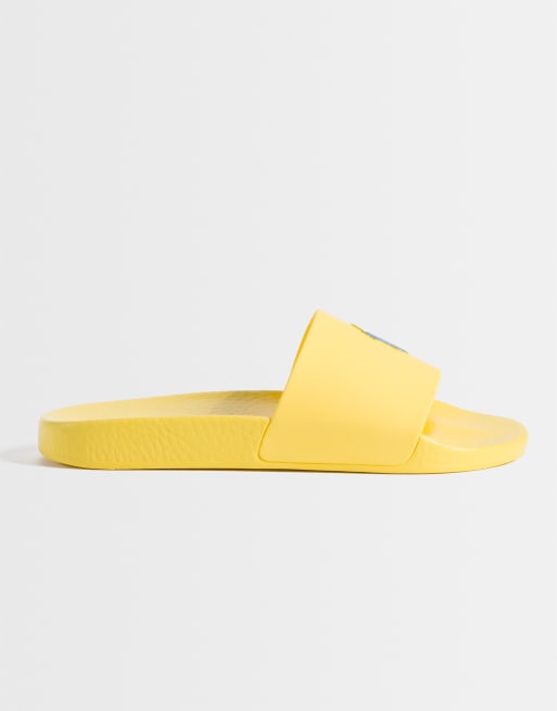 Polo Ralph Lauren pony slider in yellow, 3 of 4
