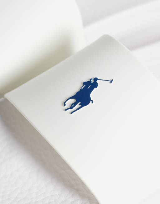 Polo Ralph Lauren pony sliders in white, 2 of 4