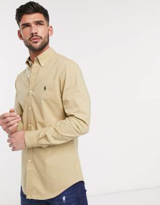 ralph lauren tan shirt