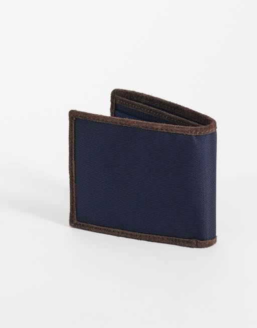 Polo Ralph Lauren portafoglio medio a libro con logo icon in navy e marrone, 2 di 3