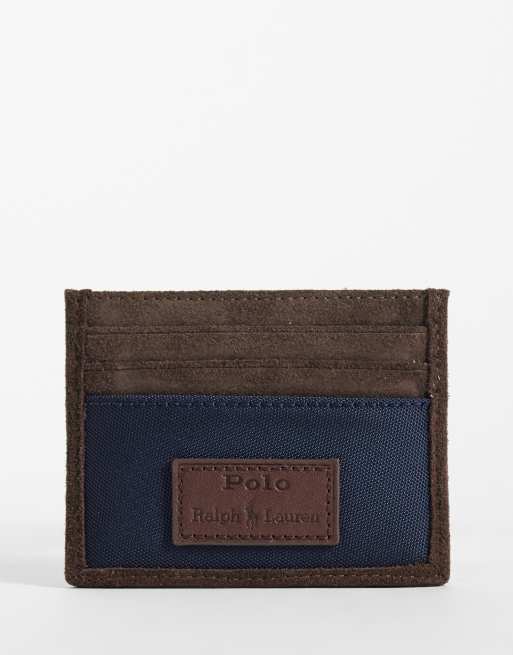 Polo Ralph Lauren porte-cartes petit format à logo icon en marron, 3 de 3