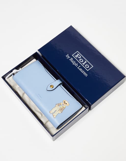 Polo Ralph Lauren - Portefeuille à logo ours - Bleu clair, 3 de 4