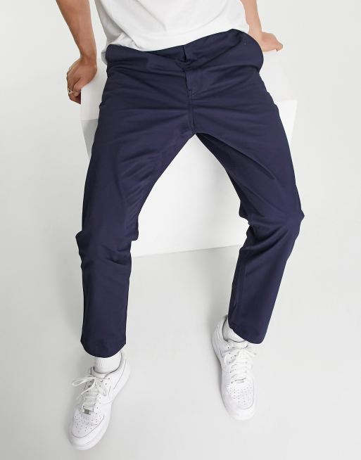 Polo Ralph Lauren - Prepster - Chino blu navy con parte anteriore piatta con coulisse e logo