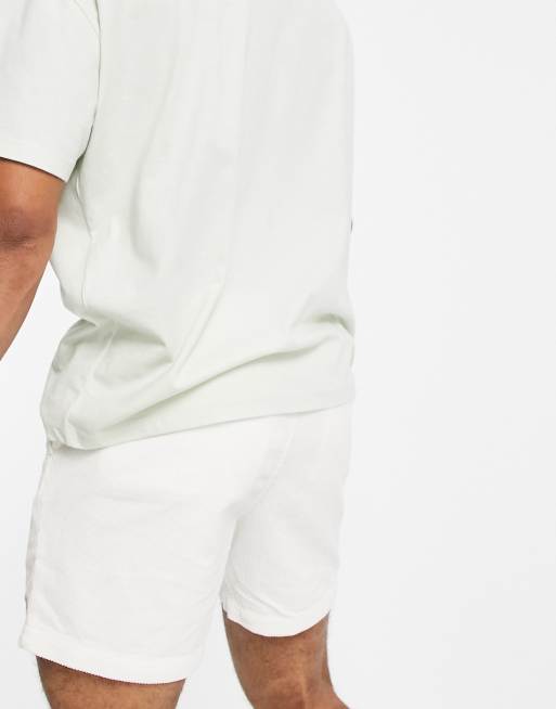 Polo Ralph Lauren – Prepster – Cord-Shorts in Weiß mit Markenlogo, 2 von 4