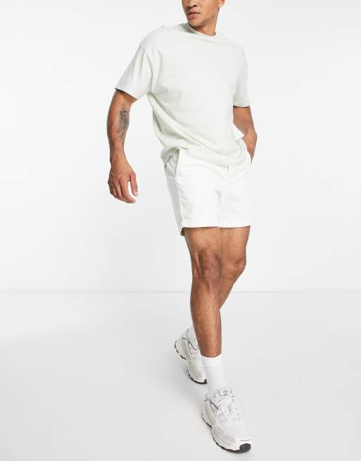 Polo Ralph Lauren – Prepster – Cord-Shorts in Weiß mit Markenlogo, 4 von 4