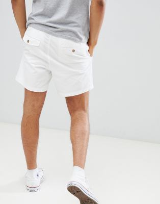 white polo khaki shorts