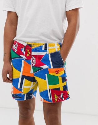 polo flag shorts