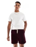 [Polo Ralph Lauren] Polo Ralph Lauren Prepster flat front cord shorts in burgundy-Red M burgundy