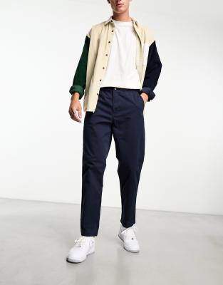 Polo Ralph Lauren Prepster Flat Front Twill Chino Pants Classic Oversized Fit In Navy In Navy