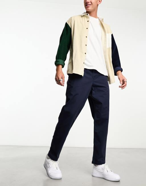 Polo Ralph Lauren Prepster flat front twill chino trousers classic oversized fit in navy, 4 of 4