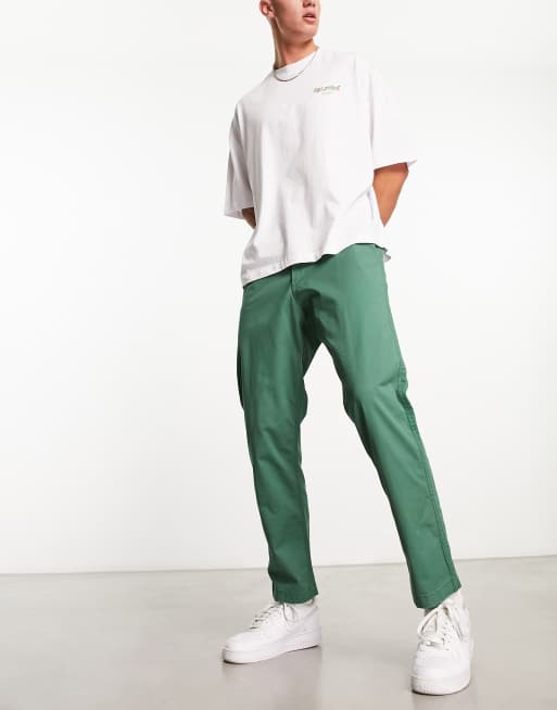 Polo Ralph Lauren - Prepster Icon - Chino elasticizzati in twill verde medio con logo