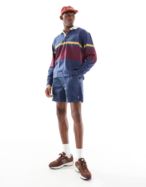 Polo Ralph Lauren Prepster icon logo cord shorts in navy