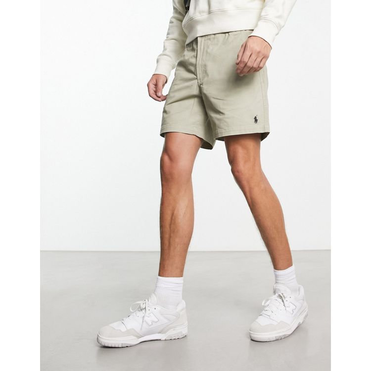 Polo Ralph Lauren Prepster icon logo stretch twill shorts in beige 