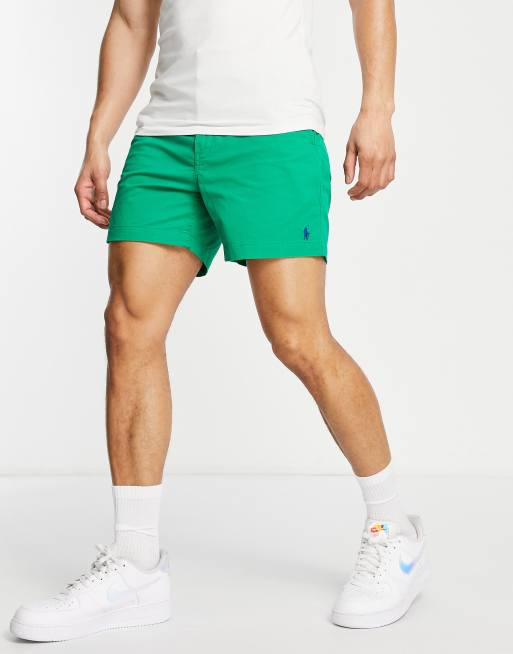 Polo Ralph Lauren Prepster icon logo twill shorts in green ASOS