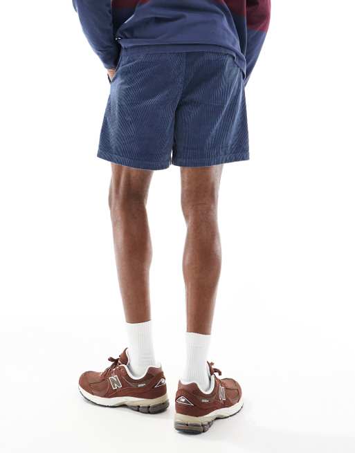 Polo Ralph Lauren - Prepster - Marineblå fløjlsshorts med logoikon, 4 af 5