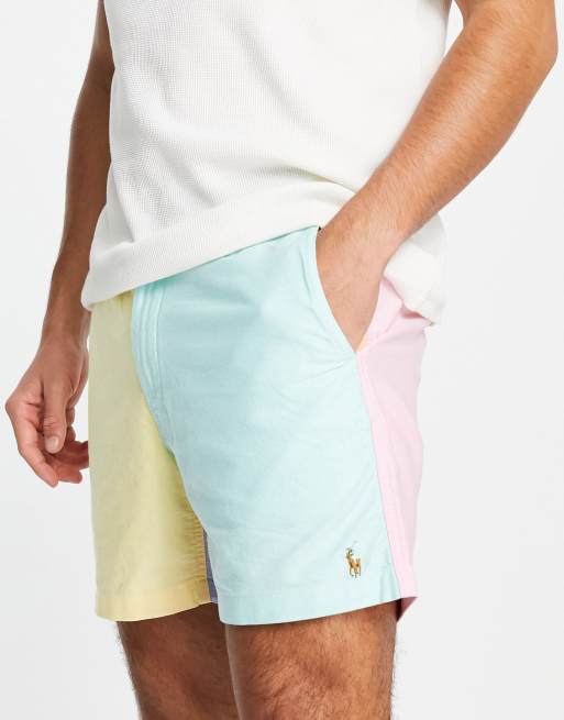 Polo Ralph Lauren - Prepster - Oxford short met icoonlogo en kleurvlakken in multi