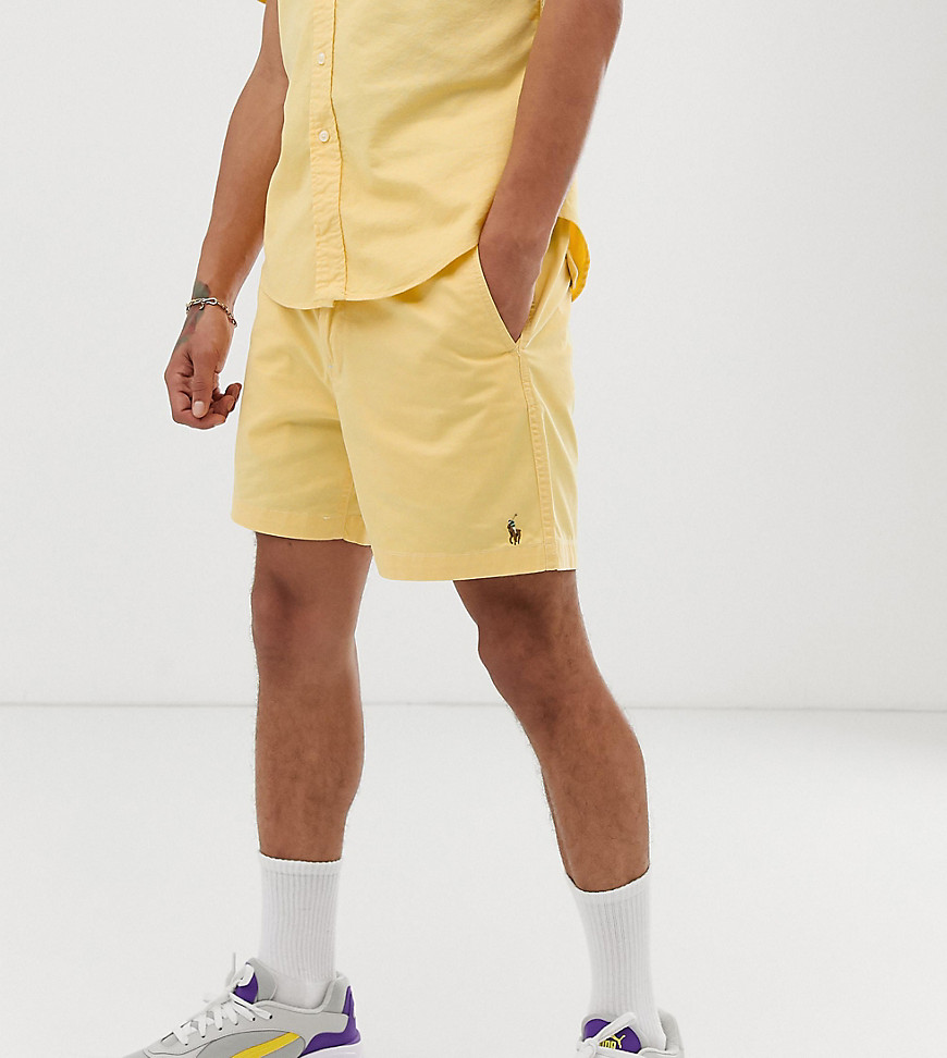 Polo Ralph Lauren - Prepster - Pantaloncini gialli con logo multi - In esclusiva per ASOS-Giallo