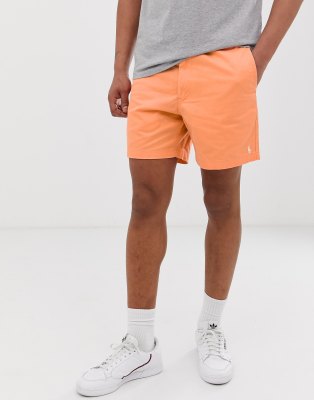 orange ralph lauren shorts