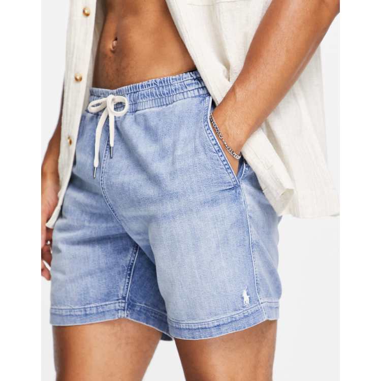 Mens polo jean shorts sale