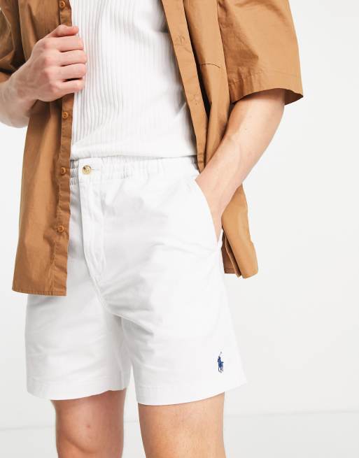 Polo Ralph Lauren - Prepster - Short en sergé à logo emblématique - Blanc cassé, 3 de 4