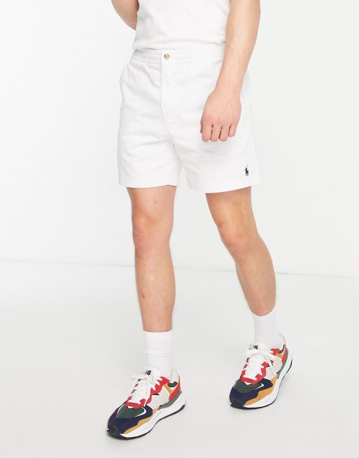 Polo Ralph Lauren - Prepster - Short en sergé à logo emblématique - Blanc cassé, 4 de 4