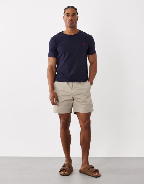 Polo Ralph Lauren Prepsters icon logo stretch twill shorts in beige