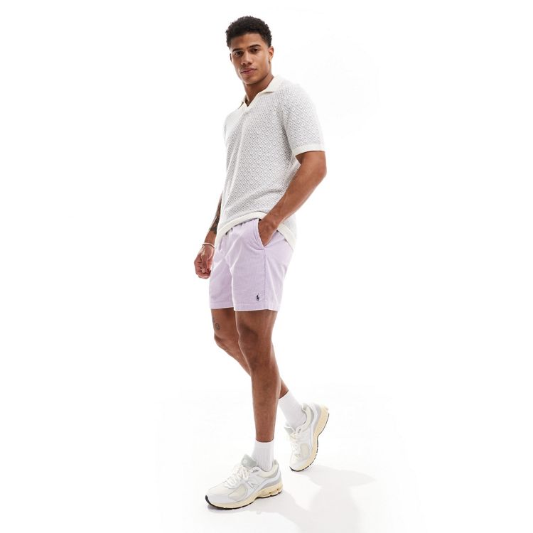 Polo Ralph Lauren Prepsters icon logo cord shorts in lilac | ASOS