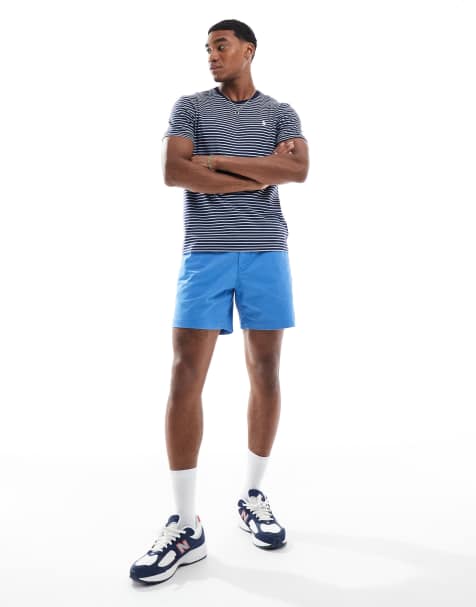 Polo Ralph Lauren Prepsters icon logo twill shorts in mid blue - view 1