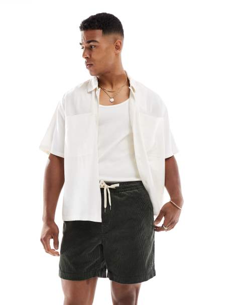 Polo Ralph Lauren - Prepsters - Short plat en velours côtelé - Anthracite - view 1