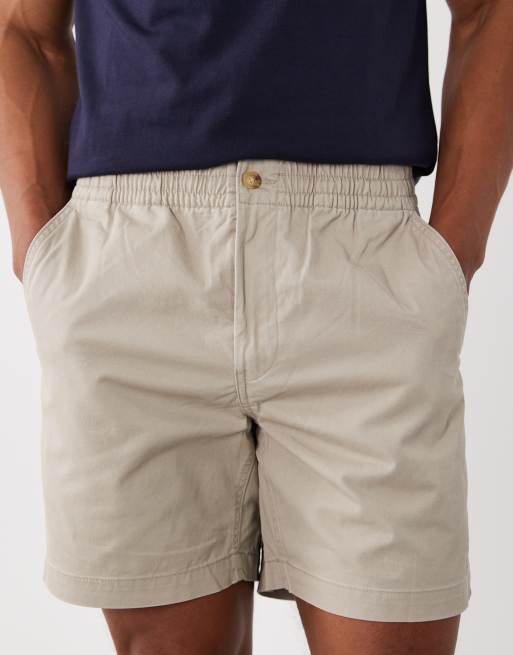 Polo Ralph Lauren – Prepsters – Shorts aus elastischem Twill in Beige mit Markenlogo, 4 von 5