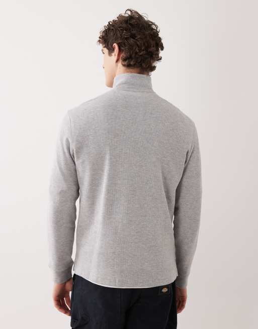 Polo Ralph Lauren - Pull à logo emblématique et demi-fermeture éclair - Gris, 3 de 5
