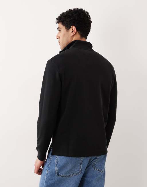 Polo Ralph Lauren - Pull à logo emblématique et demi-fermeture éclair - Noir, 5 de 5