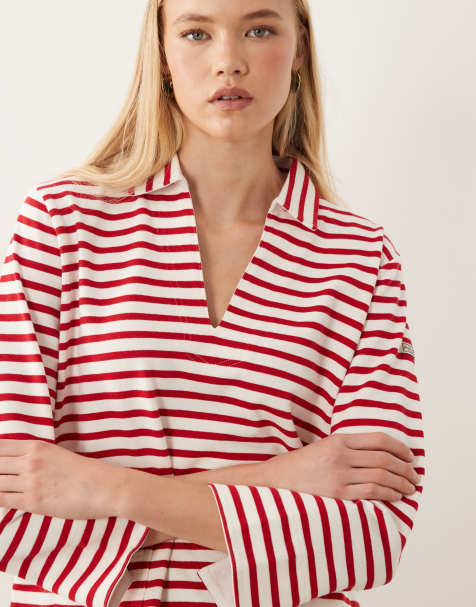 Polo Ralph Lauren - Pull en maille à rayures - Rouge - view 1