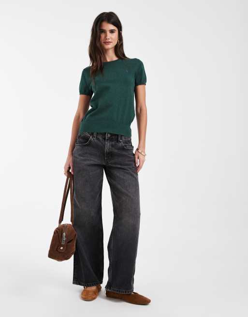 Polo Ralph Lauren pull fin en maille à manches courtes vert, 2 de 4