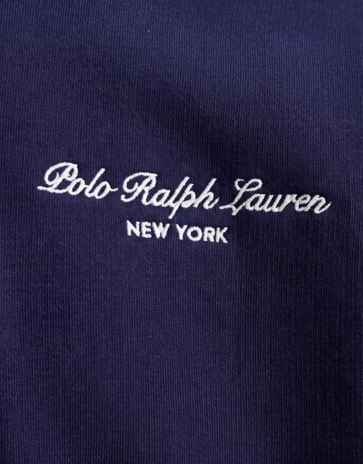 Polo Ralph Lauren pull over sweatshirt in navy, 9 of 9