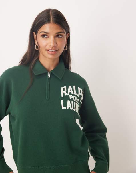 Polo Ralph Lauren - Pull zippé à logo - Vert - view 1