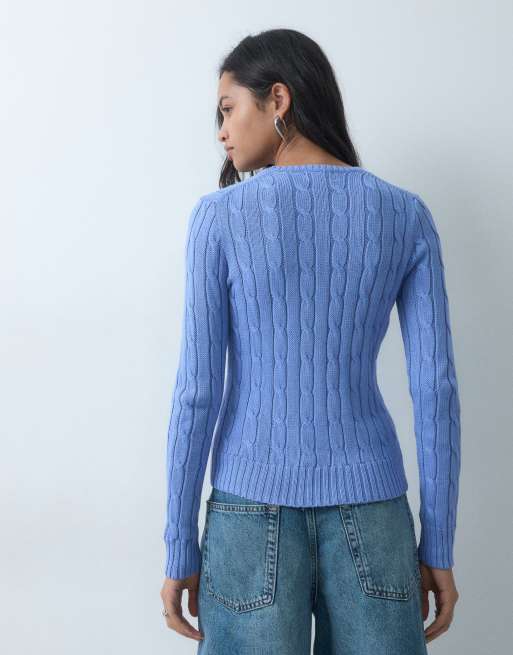 Polo Ralph Lauren pullover a maniche lunghe blu, 5 di 5