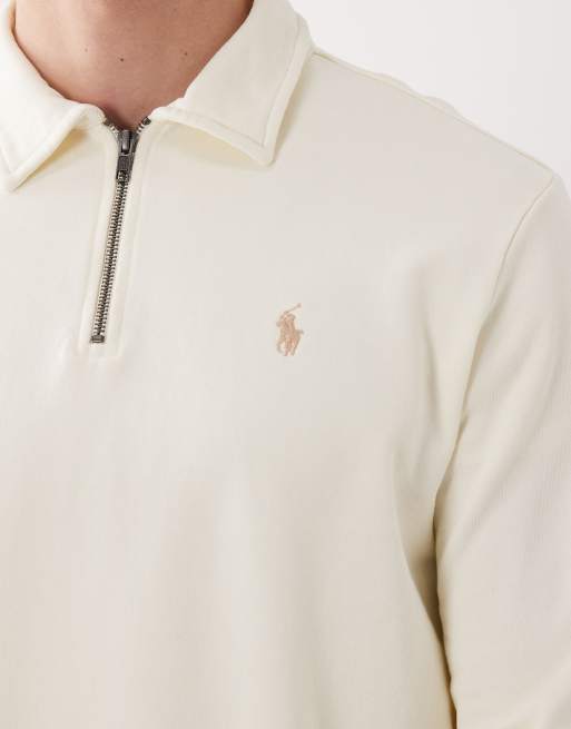 Polo Ralph Lauren – Pullover aus Baumwollstrick in Cremeweiß mit Pony-Logo, 5 von 5