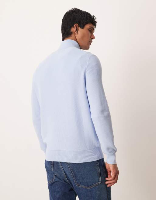 Polo Ralph Lauren – Pullover in Cremeweiß mit gesticktem Pony und kurzem Reißverschluss, 5 von 5